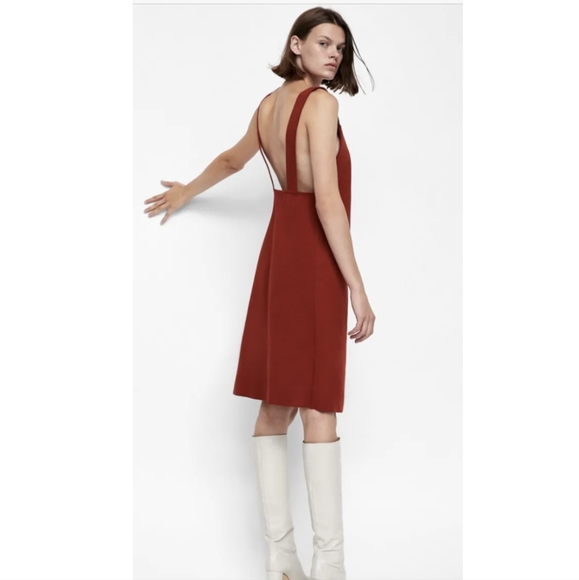 2 For $15 - Zara brick red dress - Picture 1 of 7